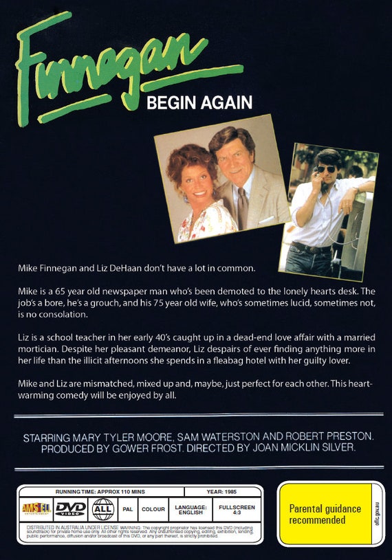 Finnegan Begin Again DVD, Comedy, Romance, DVD, - Etsy