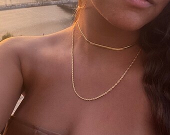 Gold Rope Chain / 22k Gold-Filled Necklace / Hypoallergenic Gold Chain / Classy Gold Necklace / 22k Gold Necklace / 18k Gold / 24k Gold