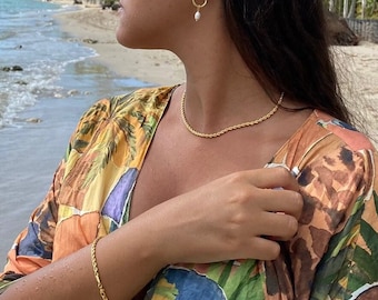 Gold Rope Chain / 22k Gold-Filled Necklace/ Twisted Rope Chain / Hypoallergenic Necklace / Classy Gold Chain / 18k Gold / 24k Gold