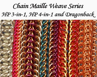 Chain Maille Tutorial - HP 3-in-1, HP 4-in-1 and DragonBack Weaves / Patterns