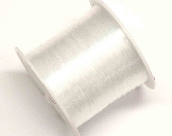 Clear Monofilament Thread for Beading Jewelry and Fishing 0.20mm 0.25mm 0.30mm 0.35 0.40mm Non-Stretch Strong  100m/80m/50m/40m/35m