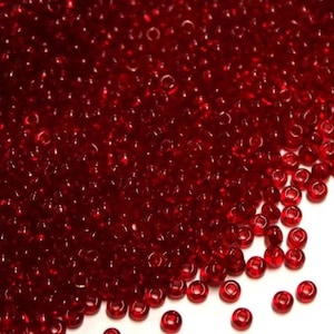 11-141F, Miyuki 22g Matte Tr Ruby 11-141F, Miyuki 22g Matte Tr Ruby