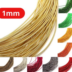 1mm Stiff Spring Wire French Cord for Embroidery Purl wire making and DIY Designs Craft