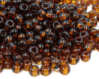 25g Preciosa 5/0 6/0 8/0 9/0 10/0 11/0 Seed Czech beads Glass Dark Topaz Brown for Jewelry Making (10110)