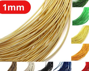 1mm Stiff Spring Wire French Cord for Embroidery Purl wire making and DIY Designs Craft