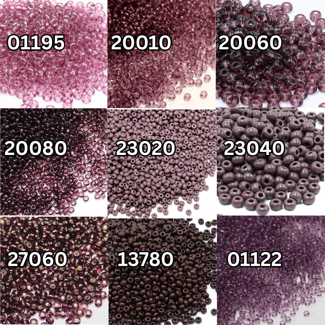 Perles Rocaille Violet 4mm Lot 500 Pièces | Perles En Verre Pour Bijoux