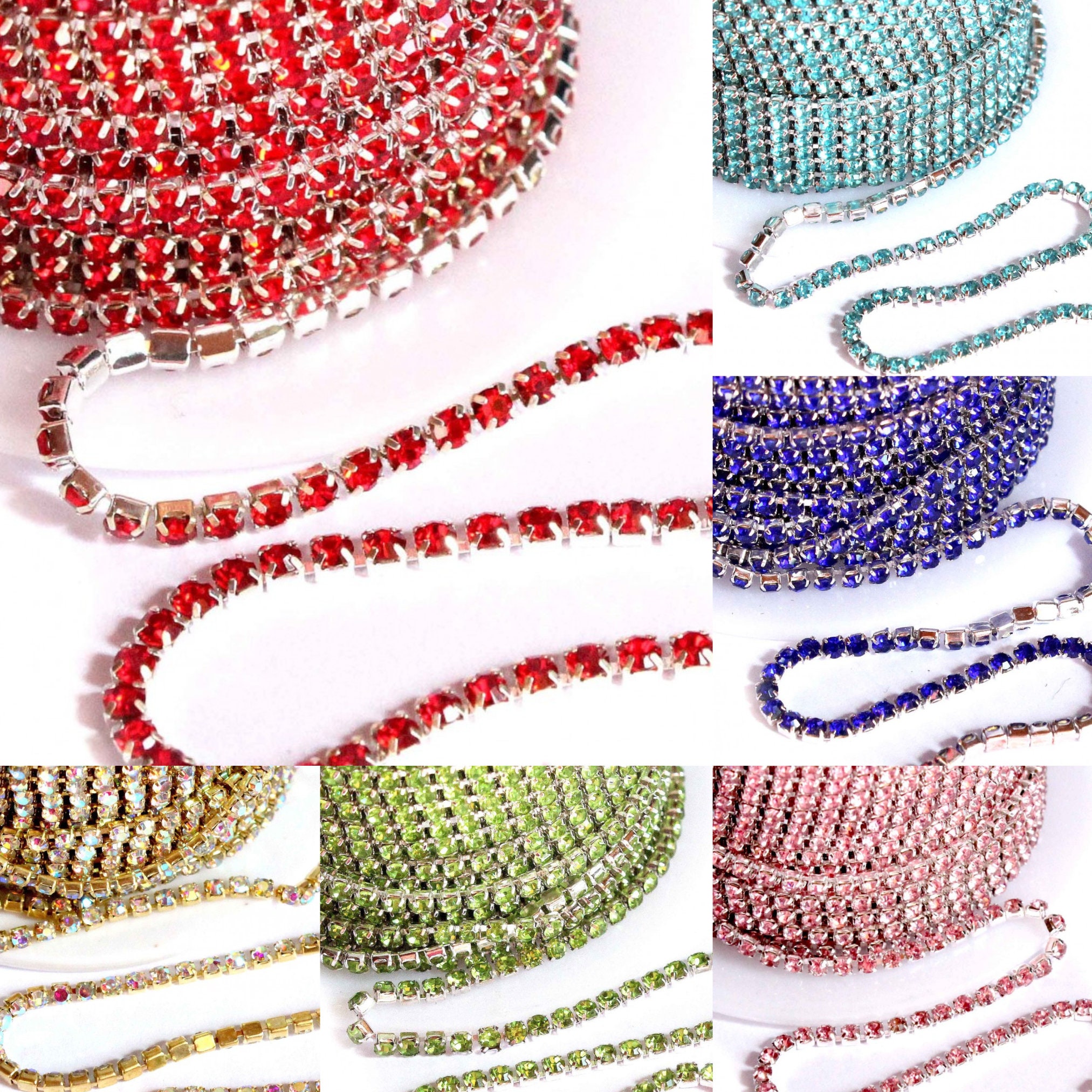 30 modèles au choix, chaîne de strass en cristal ABS, ivoire, perle