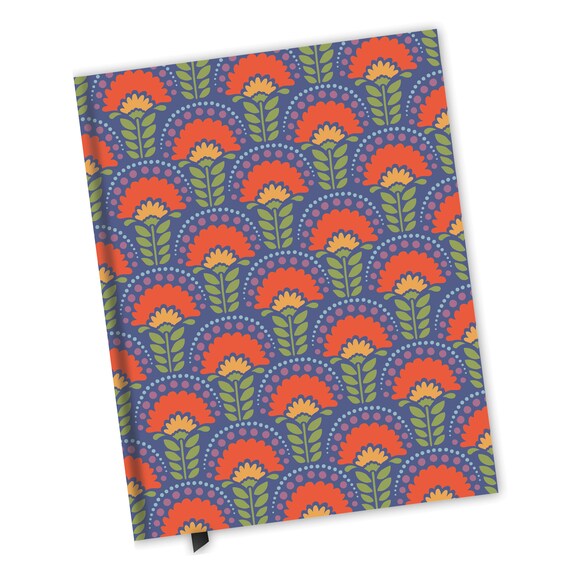 Blank Lined Journal Flower Arches Pattern | Etsy