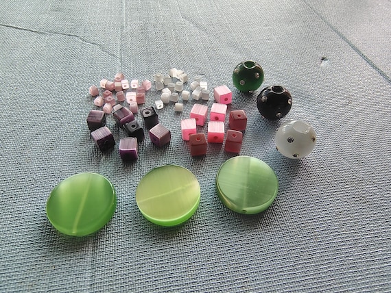 Cat's Eye bead glass fiber optic bead 3mm 6mm 14mm 20mm cubes shapes jewelry making bead craft bead loose beads several colors