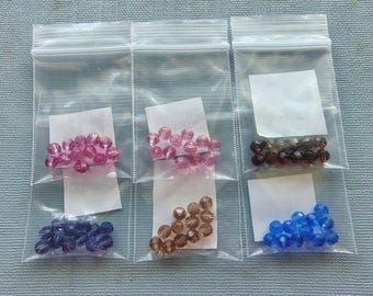 Swarovski 5mm Round Crystal Bead #5000 Rose Lt Rose Sapphire Lt Colorado Tanzanite Smoked Topaz Genuine Swarovski 12 pcs
