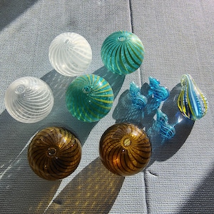 Hand Blown Glass 30mm Bead Venetian Style bead assorted colors sizes shapes high quality glass bead necklace earring bead jewelry design image 1