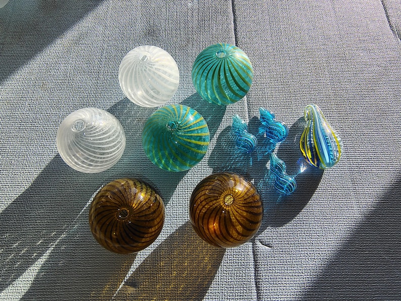 Hand Blown Glass 30mm Bead Venetian Style bead assorted colors sizes shapes high quality glass bead necklace earring bead jewelry design image 1