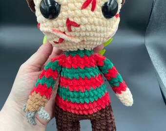 Crocheted Nightmare Doll, Handmade Horror Plushie