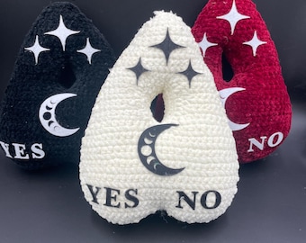 Crocheted Plush Planchette, Spirit Board Toy
