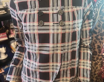 Chaqueta vintage Volcom Plaid Fab, talla mediana