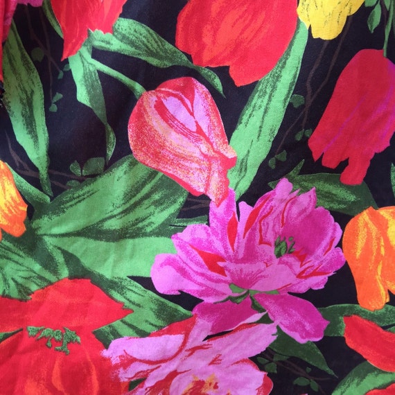 1980's Vintage Retro Halter Tulip Sun Dress - Spr… - image 4