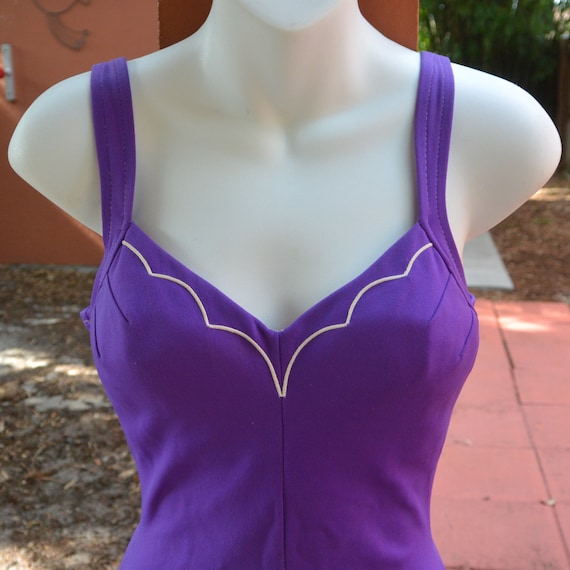 Vintage 1960's Skirted Bathing Suit by Rose Marie… - image 1