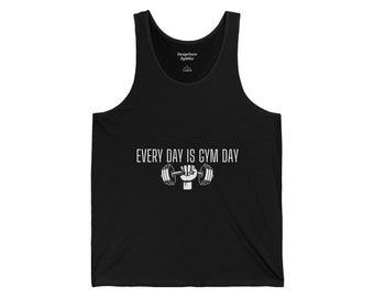 Unisex Gym Clothes, Unisex Gym Tank Top, Workout Gym Tank Top, Exercise ,Training, Lifting, Bodybuilding, Fitness, Activewear, Workout