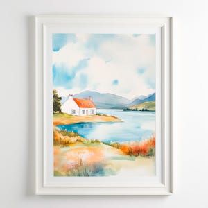 Stampa artistica di paesaggio islandese, stampe artistiche da parete, stampe artistiche minimaliste