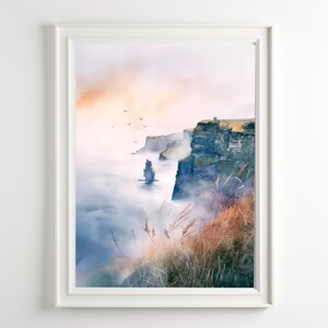 Stampa Scogliere di Moher Arte della costa irlandese Decorazione murale Irlanda Arte murale natura