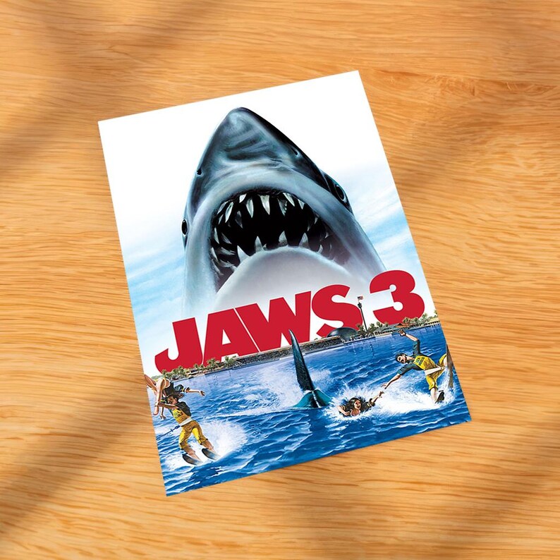 Jaws 3 Movie Poster,high Quality Canvas Printing, Wall Art, Home — free download
