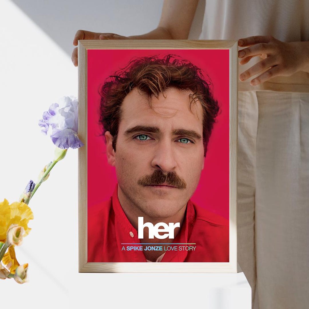 Her Movie Poster, High Quality Canvas Printing, Wall Art, Home ...