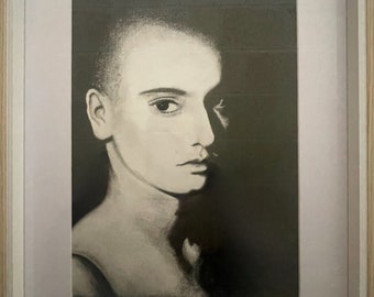 Sinéad O'Connor Houtskooltekening