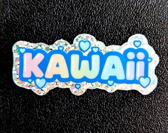 Kawaii Glitter Sticker