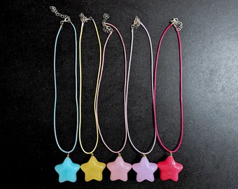 Jelly Star Kawaii Cord Necklace