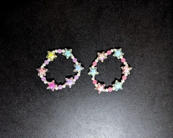 Kawaii Star and Pearl Bead Bracelet