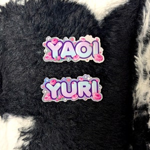 Yaoi/Yuri Glitter Sticker