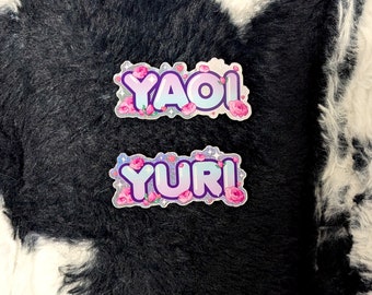 Yaoi/Yuri Glitter Sticker