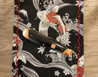 Red & Black Japanese Koi Hank EDC