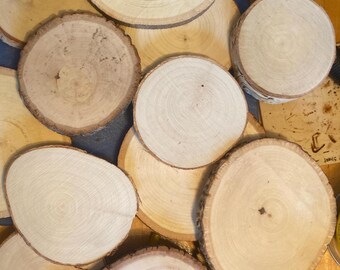 Auftragsarbeiten, kleine und große Runden mit Rinde