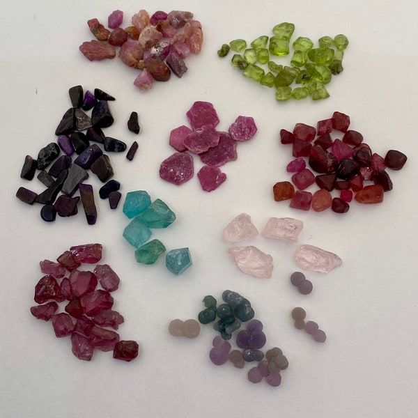 Mixed Crystal Gemstone Mineral Group Chips Parcel Lot