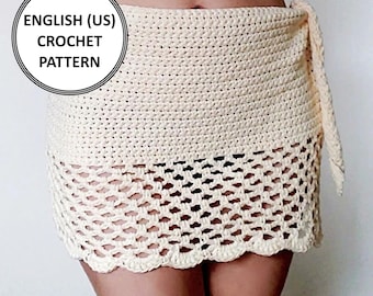 Side Tie Mini Sarong Crochet Pattern PDF