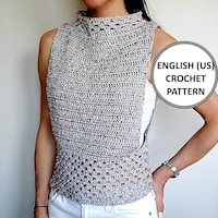 Mens Ladies Fair Isle Tunic Sweater Jumper PDF Knitting Pattern Cotton