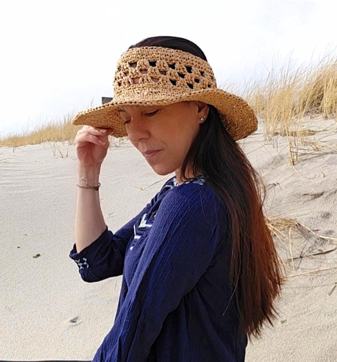 Crownless Granny Sun Hat Crochet Pattern PDF Easy - Etsy