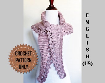 Crochet Pattern - The Abalone Scarf Pattern PDF Easy Beginner