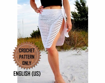 Mesh Sarong Crochet Pattern PDF Easy Beginner