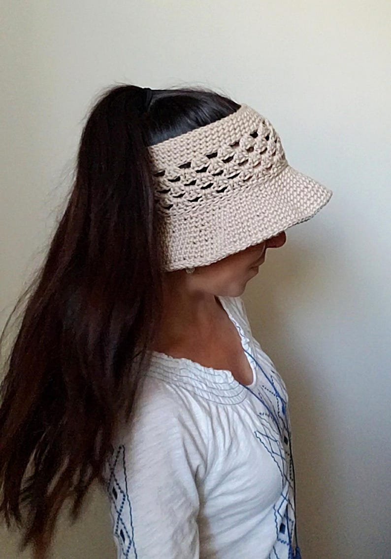 Crownless Granny Sun Hat Crochet Pattern PDF - Etsy