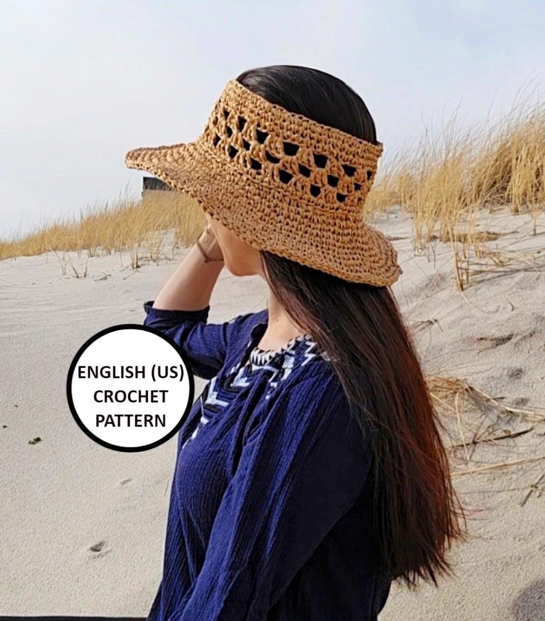 Crownless Granny Sun Hat Crochet Pattern PDF Easy - Etsy