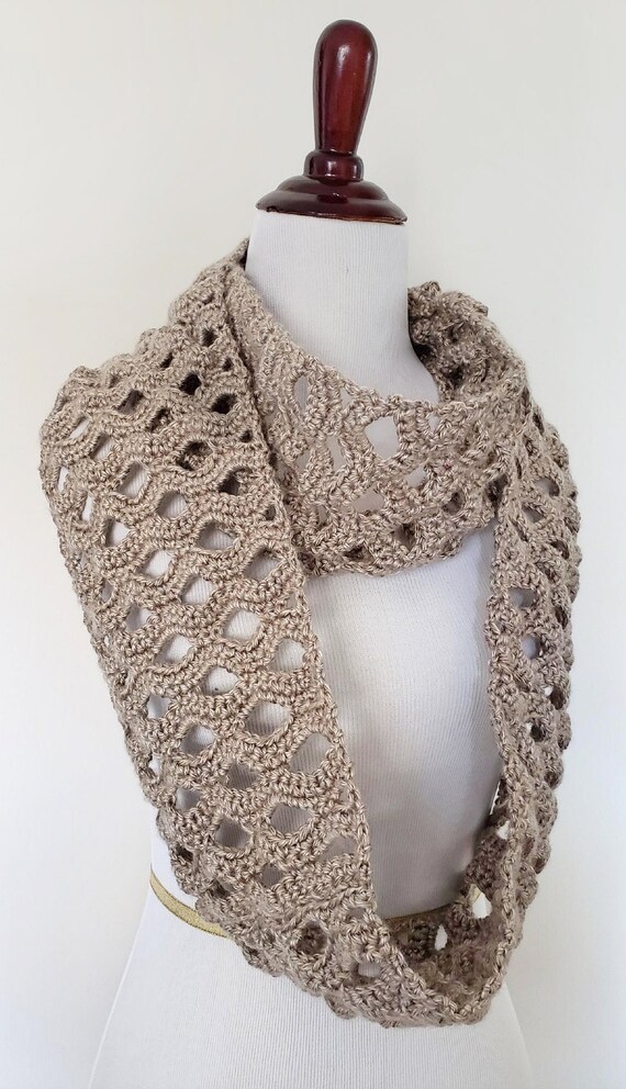 Shell Crochet Infinity Scarf Pattern - Etsy