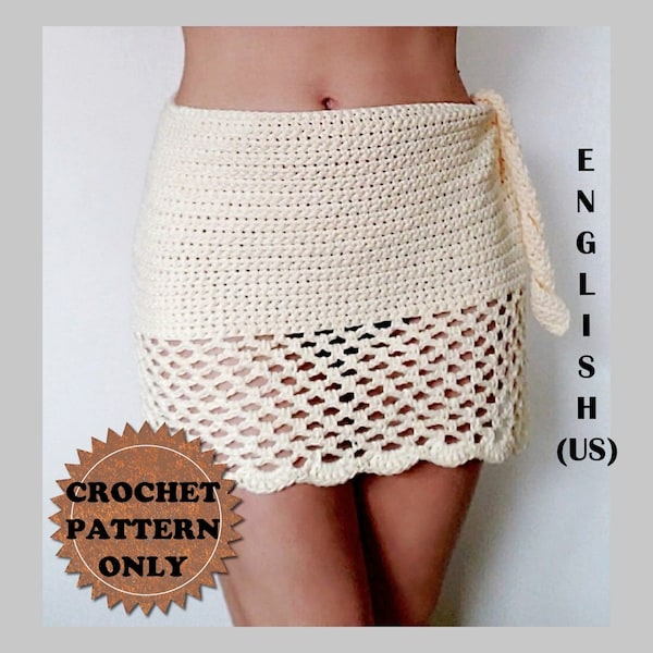 Side Tie Mini Sarong Crochet Pattern PDF