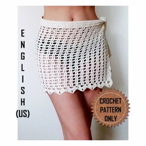 Beach Blossom Sarong Cover Up Crochet Pattern PDF Easy Beginner