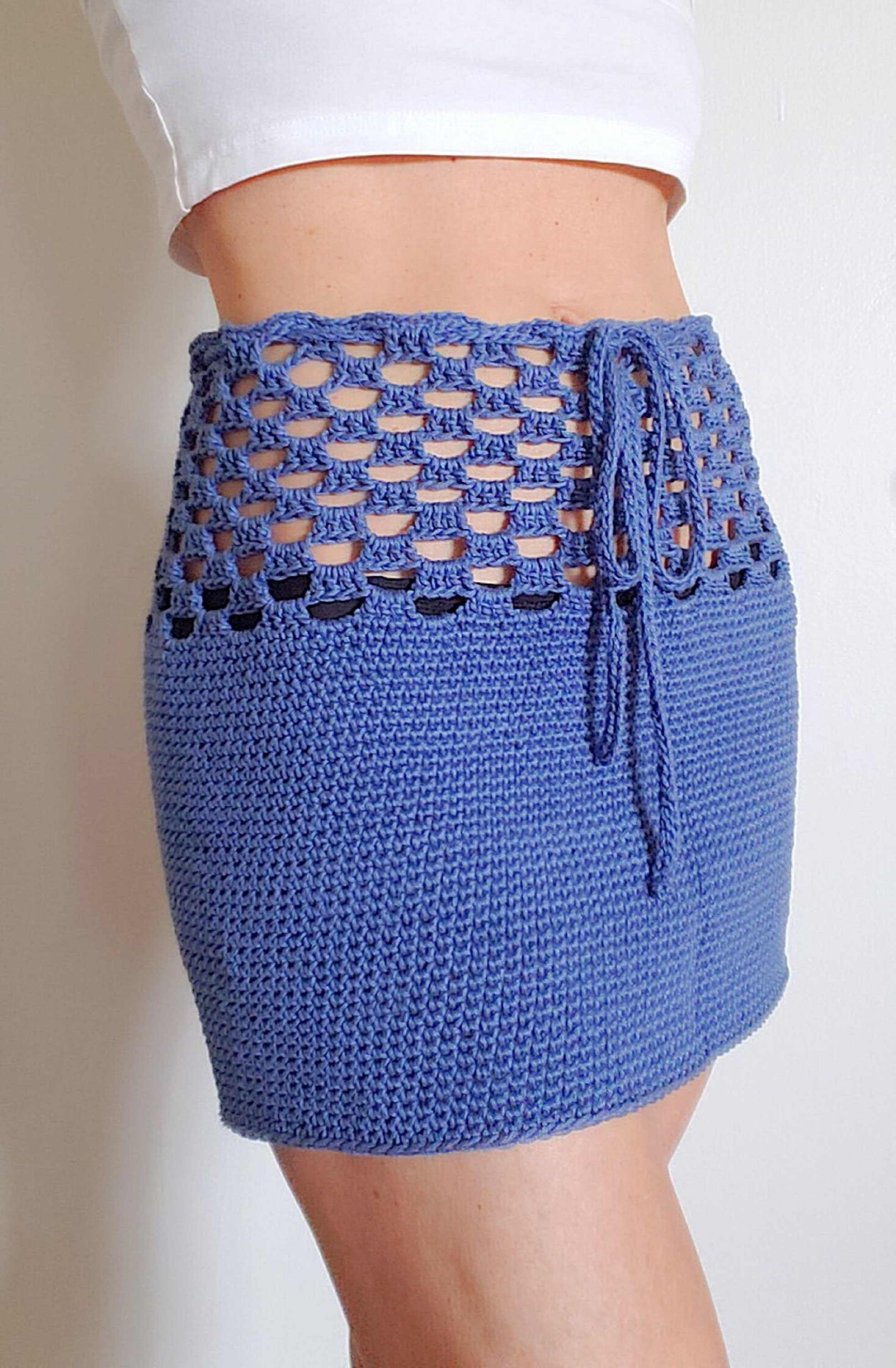 Summery Cover Up Mini Skirt Crochet Pattern | Etsy