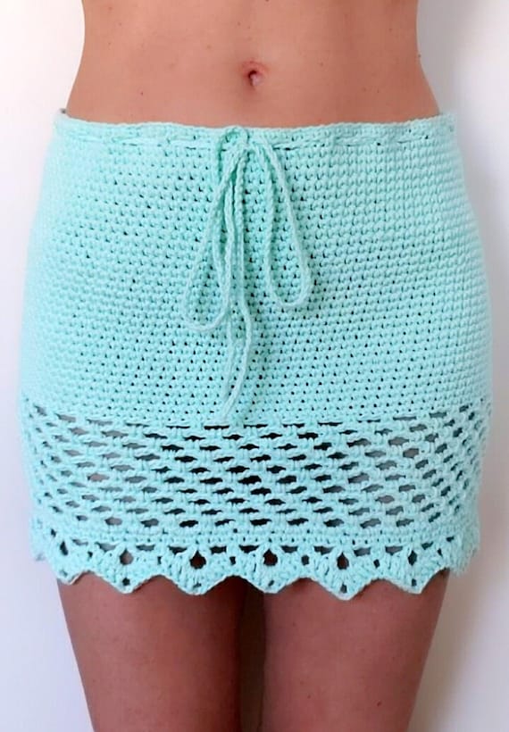Beachy Scallop Mini Skirt Crochet Pattern PDF - Etsy