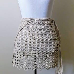 Crochet Sarong Cover Up Pattern, Beach Skirt, Easy Beginner PDF, Summer Outfit image 5