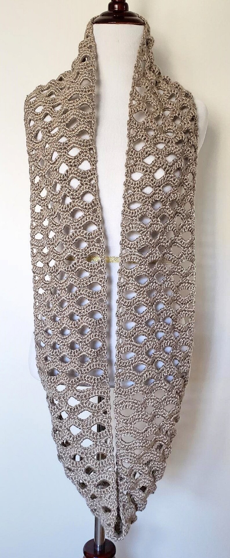 Shell Crochet Infinity Scarf Pattern - Etsy