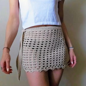 Crochet Sarong Cover Up Pattern, Beach Skirt, Easy Beginner PDF, Summer Outfit image 7